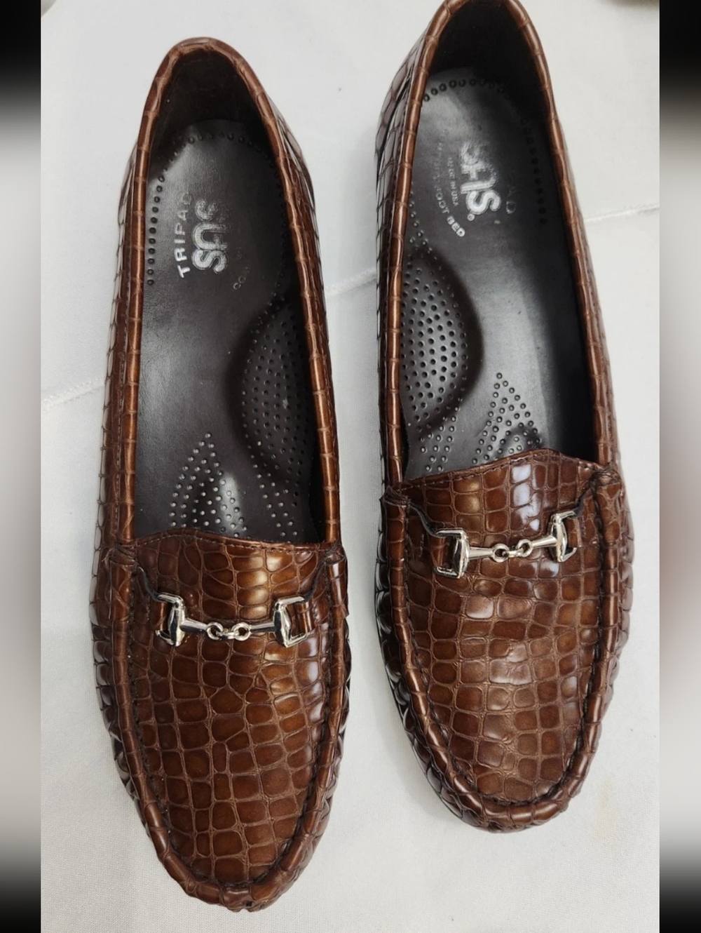 SAS women's shoes tripad comfort foot bed BROWN loafers  Size 10    MADE IN USA - Picture 4 of 9